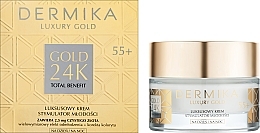 若返りフェイスクリーム Dermika Luxury Gold 24K Total Benefit 55+	