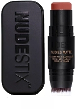 Nudestix Nudies Matte All Over Face Blush Color 目元、頬、唇用のチーク