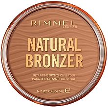 Rimmel Natural Bronzer Waterproof Powder Бронзирующая пудра