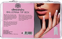 Типсы для наращивания ногтей, 200 шт Alessandro International Nagel-Tips Ballerina Tip Box