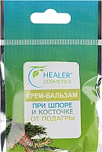 Крем-бальзам для ног при шпоре и косточке от подагры Healer Cosmetics