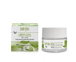 Ночной антивозрастной крем для лица с зеленым чаем Anthyllis Green Tea Anti-Aging Night Cream