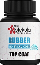 Топ каучуковый без липкого слоя Nails Molekula Top Coat Rubber No Sticky