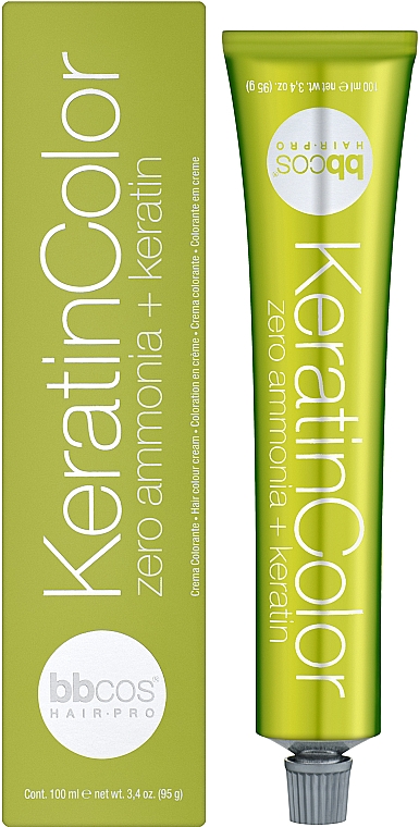 Краска для волос, безаммиачная - BBCos Keratin Color Hair Cream (10/0 -Platinum Blond)