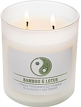 Ароматическая свеча с двумя фитилями Colonial Candle Bamboo Lotus