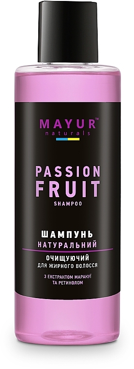 Натуральный шампунь для жирных волос "Маракуйя" - Mayur Passion Fruit Shampoo