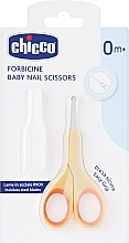 Ножницы для ногтей детские безопасные, оранжевые Chicco Baby Nail Scissors