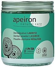 Зубная паста в порошке "Лакрица" Apeiron Dental Powder Licorice