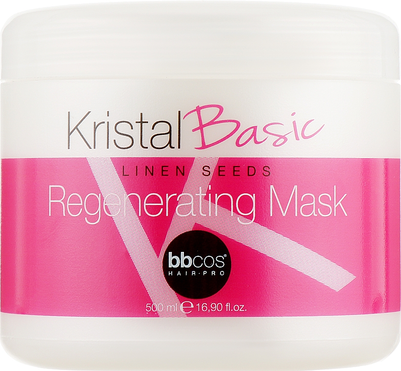 Маска регенерирующая для волос - BBcos Kristal Basic Linen Seeds Regenerating Mask