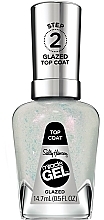 Мерцающее верхнее покрытие "Glazed" Sally Hansen Miracle Gel Top Coat