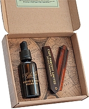 Набор Captain Fawcett Ricki Hall's Booze & Baccy Gift Set (beard/oil/50ml + beard/comb/1pc)