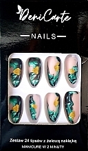 Типсы миндаль, 24 шт Deni Carte Nails 7110