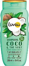 Шампунь для волос "Кокос и зеленый чай" Lovea Shampoo Coconut & Green Tea