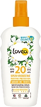 Увлажняющий солнцезащитный спрей SPF20 Lovea Monoi de Tahiti Moisturizing Spray SPF20