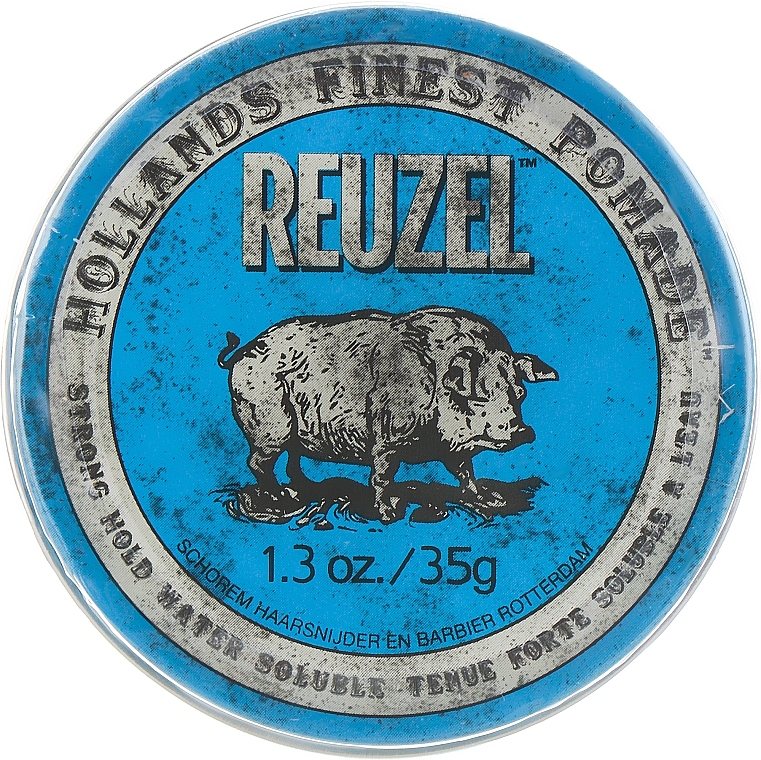 Plaukų pomada - Reuzel Blue Strong Hold Water Soluble High Sheen Pomade