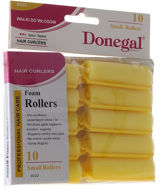 Бигуди для волос 20 мм, 10 шт - Donegal Sponge Curlers