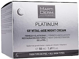 Naktinis veido kremas MartiDerm Platinum Gf Vital Age Night Cream