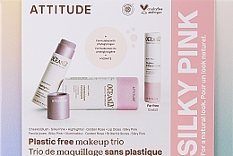 Rinkinys Attitude Oceanly Silky Pink Set (highl/8.5g + lip/stick/3.4g + blush/8.5g)	