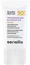 Оттеночный мусс для лица Sensilis Photocorrection D-Pigment SPF 50+ Color