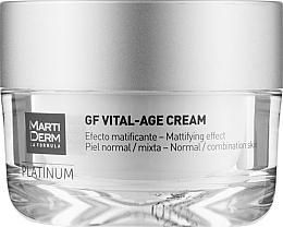 Veido kremas normaliai ir mišriai odai MartiDerm Platinum Gf Vital Age Cream