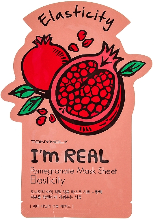 Lakštinė veido kaukė - Tony Moly I'm Real Pomegranate Mask Sheet