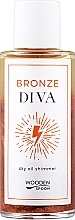 Natūralus sausas aliejus veidui ir kūnui su bronziniu švytėjimu Wooden Spoon Bronze Diva Dry Oil Shimmer