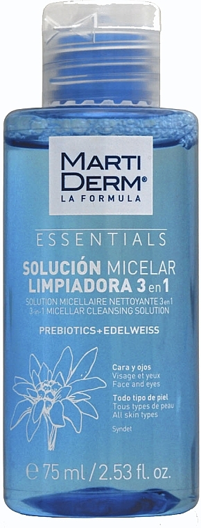 Micelinis tirpalas veidui valyti - MartiDerm Essentials Micellar Solution Cleanser 3in1