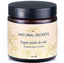 Maitinamasis kūno aliejus Sultinga vyšnia su vanile Natural Secrets Body Oil