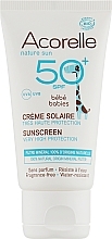 Apsaugos nuo saulės kremas vaikams Acorelle Baby Sunscreen Very High Protection SPF50