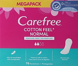 Гигиенические ежедневные прокладки, 76шт Carefree Normal Cotton Fresh