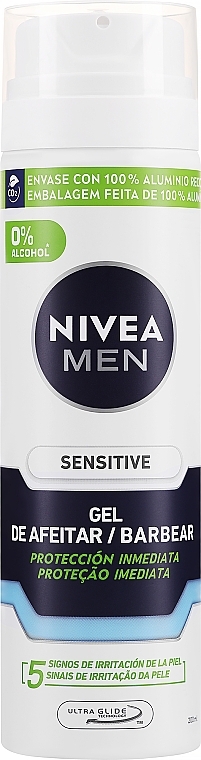 Охлаждающий гель для бритья для чувствительной кожи - NIVEA MEN Sensitive Cool Barber Shaving Gel