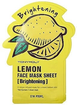 Lakštinė veido kaukė - Tony Moly I'm Real Lemon Mask Sheet