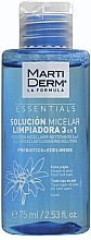 Micelinis tirpalas veidui valyti MartiDerm Essentials Micellar Solution Cleanser 3in1