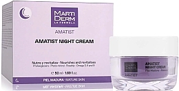 Naktinis veido kremas MartiDerm Amatist Nourishes And Revitalises Night Cream