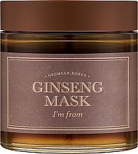 Антивозрастная маска для лица с женьшенем I'm From Ginseng Mask