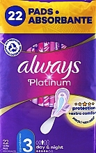 Гигиенические прокладки, размер 3, 22 шт. Always Platinum Protection +Extra Comfort Day&Night