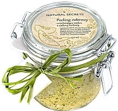 Cukrinio meliono šveitiklis su žaliąja arbata Natural Secrets Green Tea Scrub