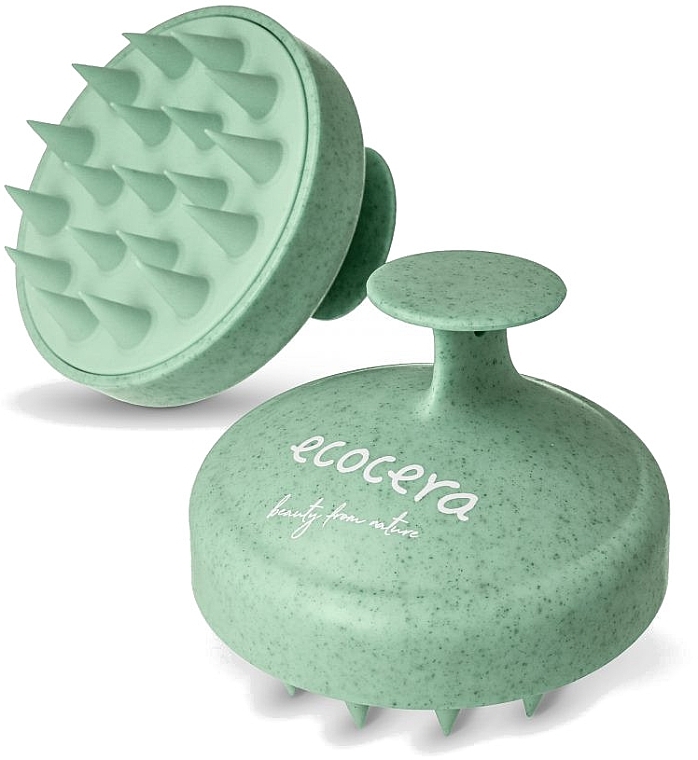 Щетка-массажер для кожи головы, зеленая - Ecocera Medi Scalp Massage Brush