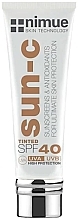 Nimue Skin Technology Sun-C Tinted	 Apsauginis toninis kremas nuo saulės SPF 40