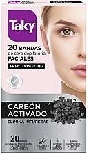 Vaško juostelės veido depiliacijai su aktyvinta anglimi Taky Activated Carbon Facial Wax Strips