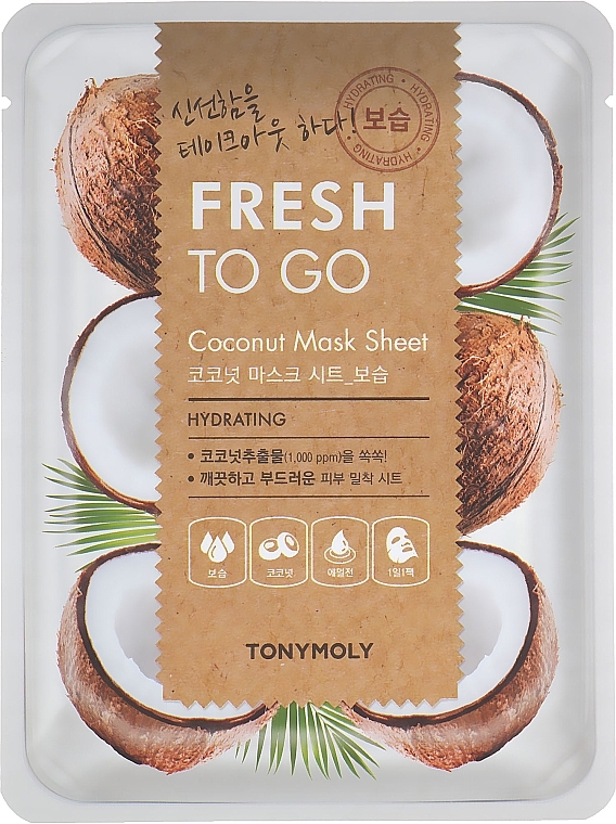 Cocoa Butter Sheet Mask - Tony Moly Fresh To Go Coconut Mask Sheet Hydrating