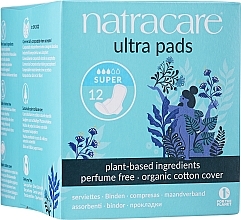 Прокладки, 12 шт Natracare Ultra Super Period Pads