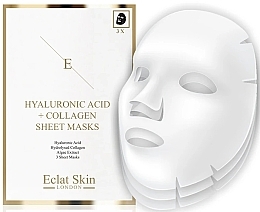 Тканевая маска для лица Eclat Skin London Hyaluronic Acid & Collagen Sheet Masks