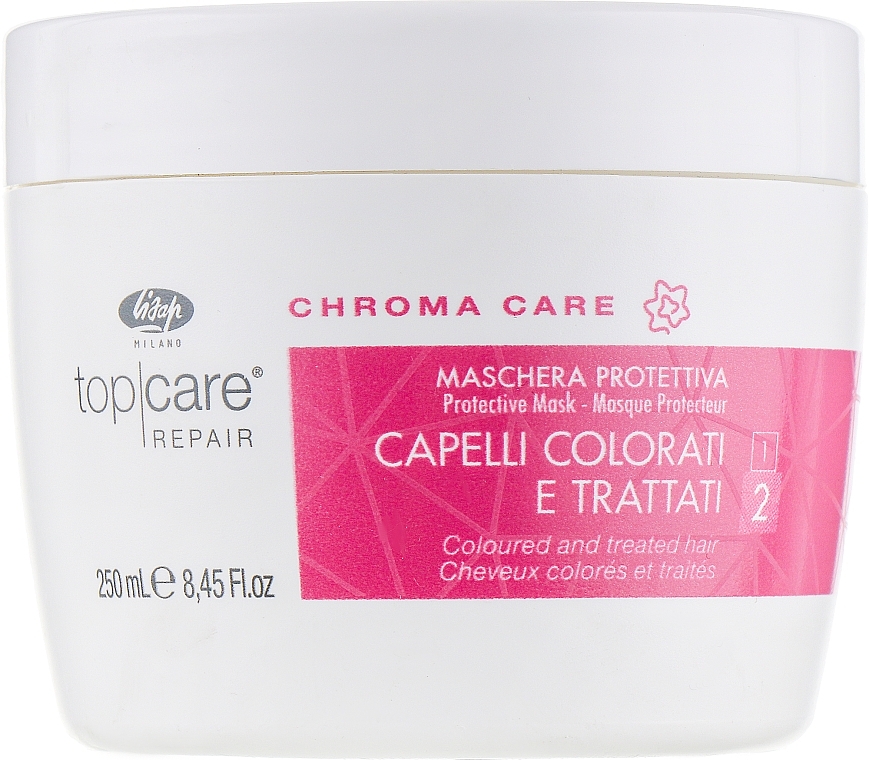 Apsauginė kaukė plaukų spalvai išsaugoti - Lisap Top Care Repair Chroma Care Protective Mask