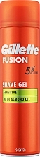 Гель для бритья для чувствительной кожи с миндальным маслом Gillette Fusion Shave Gel Sensitive With Almond Oil