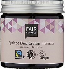 Deocreme für den Intimbereich mit Aprikosenöl Fair Squared Apricot Deo Cream Intimate