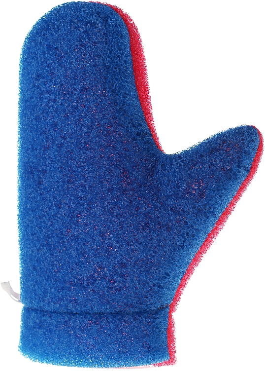 Massagehandschuh Aqua 6021 blau-rosa - Donegal Aqua Massage Glove