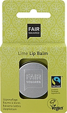 Pflegender, feuchtigkeitsspendender und weichmachender Lippenbalsam mit Limettenduft Fair Squared Lip Balm Lime