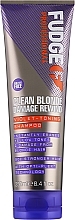 Hochpigmentiertes Silbershampoo Fudge Clean Blonde Damage Rewind Shampoo