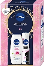 Komplekts NIVEA Soft Rose (sh/gel/250ml + deo/150ml)